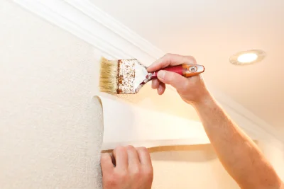 Pose de papier peint à Castelnau-de-Guers — revêtements muraux et toiles de verre